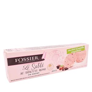 FOSSIER - Rosa Buttersandgebäck - Schokolade & karamellisierten Haselnüssen 110g