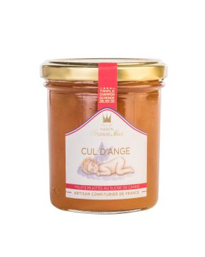 Francis Miot - Cul d'Ange - Pfirsich Aprikose Fruchtaufstrich 220g mit Rohrzucker