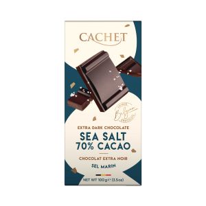 CACHET - Bitterschokolade 70% mit Meersalz 100g