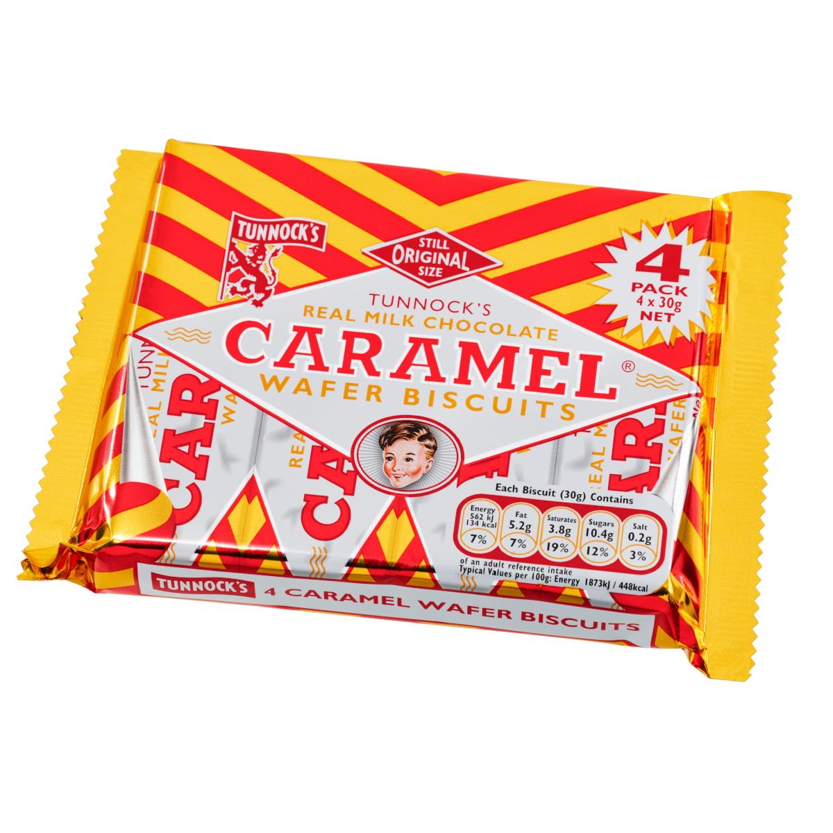 Tunnock’s Caramel Wafer (4 x 30g) 120g