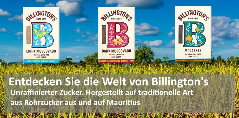 Rohrzuckerprodukte von Billigton's